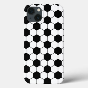 Bola de futebol adaptada padrão Preto Branco
