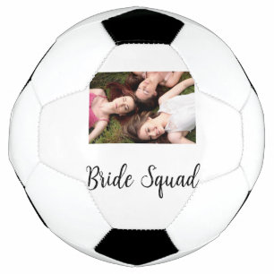 Bola De Futebol Adicione o seu nome de foto: bridesmaid squad brid
