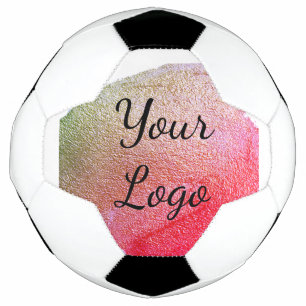 Bola De Futebol adicione seu logotipo site rosa verde dourado simp