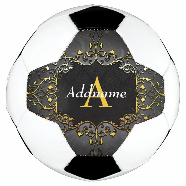 Bola De Futebol Adicione seu nome e inicial (Frente)