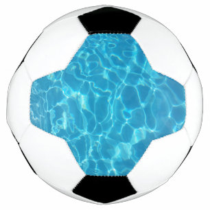 Bola De Futebol Água da Piscina Azul Céu Cristalino