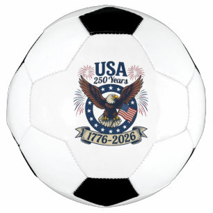 Bola De Futebol Águia Americana Patriótica 250 Anos 1776-2026