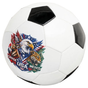 Bola De Futebol Águia Veado Jaguar Arte da Natureza copa do mundo