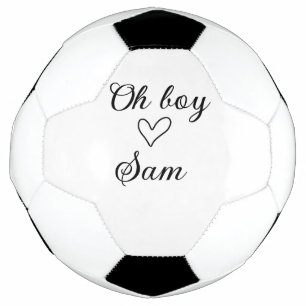 Bola De Futebol ah menino adicionar nome chá de bebê crianças text