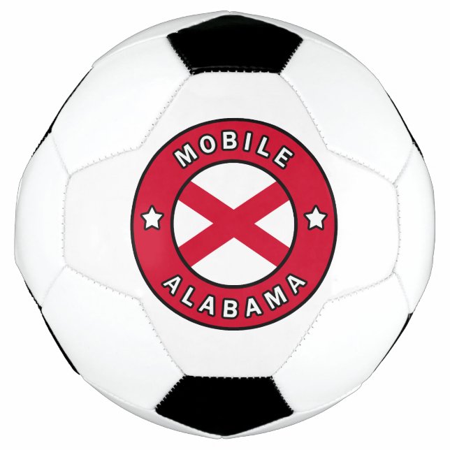 Bola De Futebol Alabama Móvel (Frente)