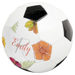 Bola De Futebol Alfândega havaiana Aloha Floral
