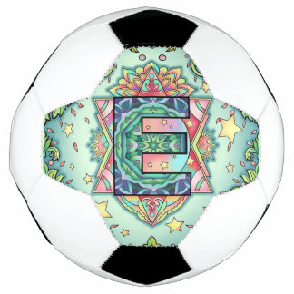 Bola De Futebol Alphabet E mandala
