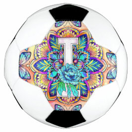 Bola De Futebol Alphabet I mandala