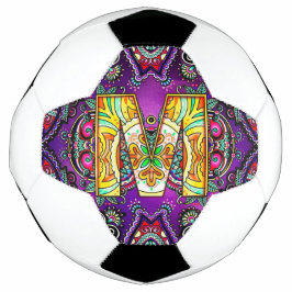 Bola De Futebol Alphabet M mandala