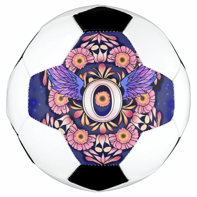 Bola De Futebol Alphabet O mandala (Frente)