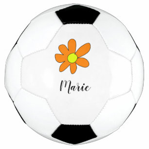 Bola De Futebol Amarelo laranja Margarida resumo adicionar nome te