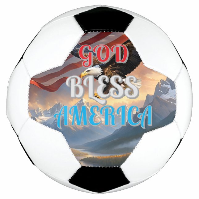 Bola De Futebol AMÉRICA deus abençoe (Frente)
