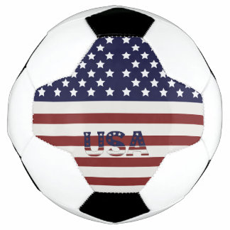 Bola De Futebol American Flag American USA Pattern