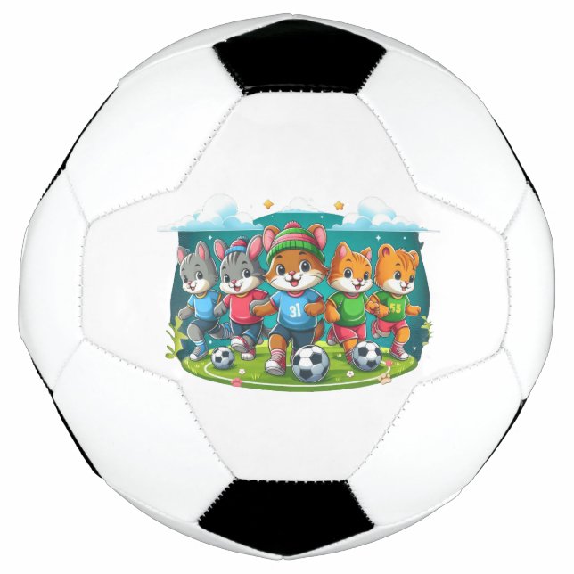 Bola De Futebol Amigos do Furry imparáveis (Frente)