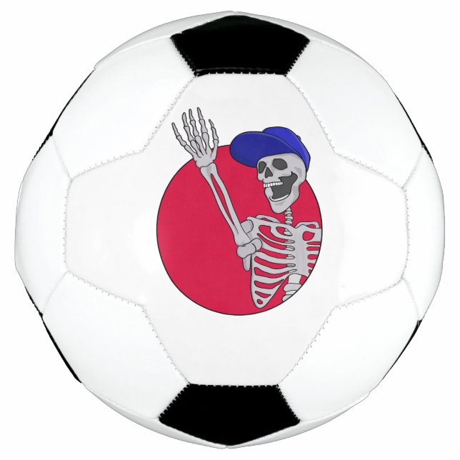 Bola De Futebol Amigos Legal e engraçados esqueletos (Frente)