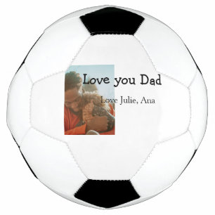 Bola De Futebol amor você pai dia dos pais adicionar foto nome sim