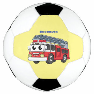 Bola De Futebol Animação de bombeiros felizes