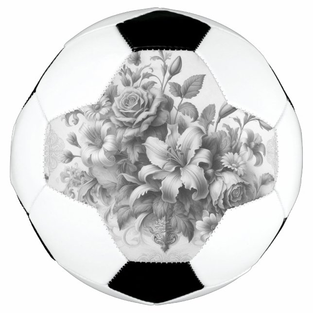 Bola De Futebol Anticorpos Pretos e Brancos (Frente)