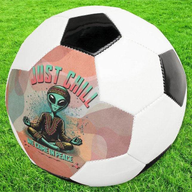 Bola De Futebol Apenas Relaxe, Viemos em Paz (Criador carregado)