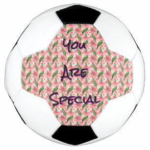 Bola De Futebol Aquarela floral personalizada e customizada 