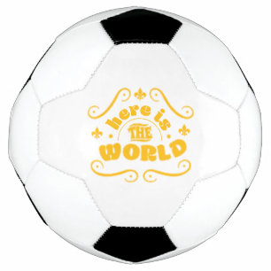 Bola De Futebol Aqui está o mundo