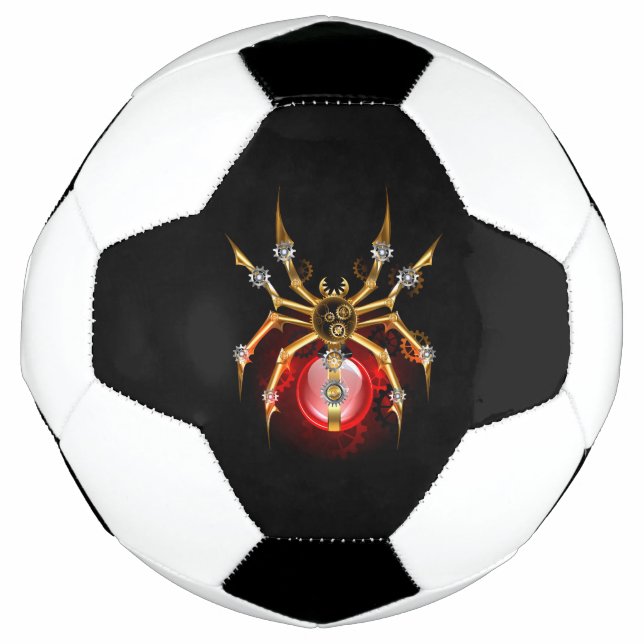 Bola De Futebol Aranha-do-galo em preto (Frente)