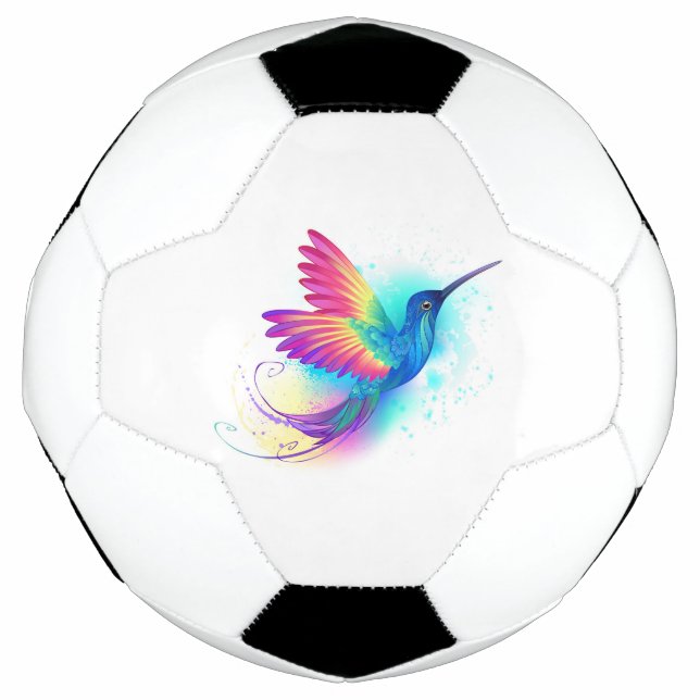 Bola De Futebol Arco-Íris Exótico Hummingbird (Frente)