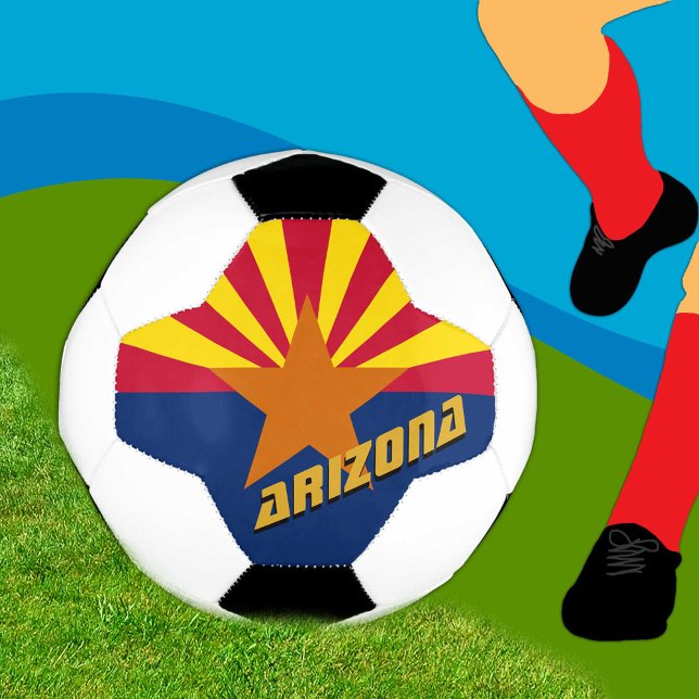 Bola De Futebol Arizona Futebol & Bandeira Arizona / Esporte dos E (Criador carregado)
