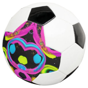 Bola De Futebol arte abstrata brilhante