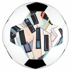 Bola De Futebol Arte abstrata de teclas de piano