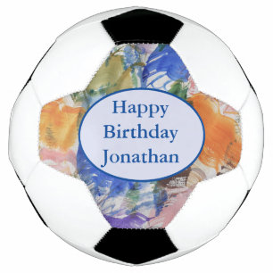 Bola De Futebol Arte de Abstrato de Apresentação de Cores