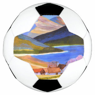 Bola De Futebol Arte de futebol da Escócia Highlands
