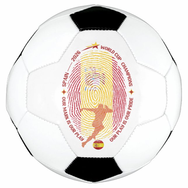 Bola De Futebol Arte de Mapa de Impressão Digital do Futebol Espan (Frente)