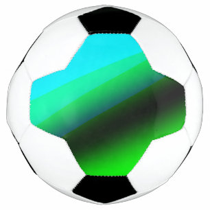 Bola De Futebol Arte de padrão de textura abstrata arco-íris verde