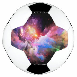 Bola De Futebol Arte em nuvem abstrata vibrante surreal de Slipper