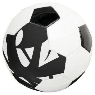 Bola De Futebol Arte Moderna Incrível Preto e Branco