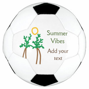 Bola De Futebol Árvore de coco marrom verde vibrações de verão adi