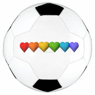 Bola De Futebol As glifos em forma de coração 3D brilhantes da Sli