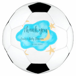 Bola De Futebol As nuvens de estrelas da lua tornam o chá de frald