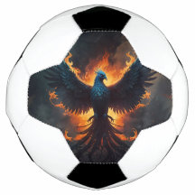 Ascensão de pássaros Phoenix com chamas