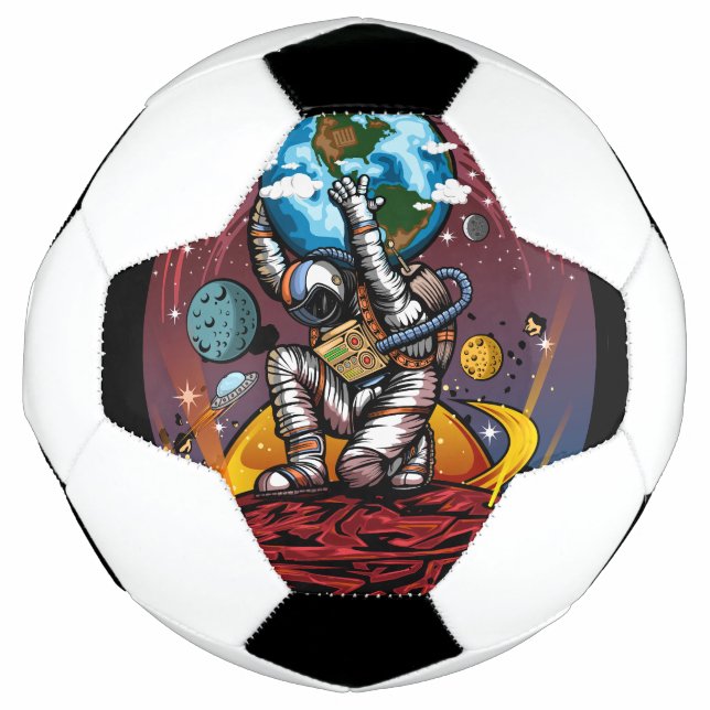 Bola De Futebol Atlas Space Man (Frente)