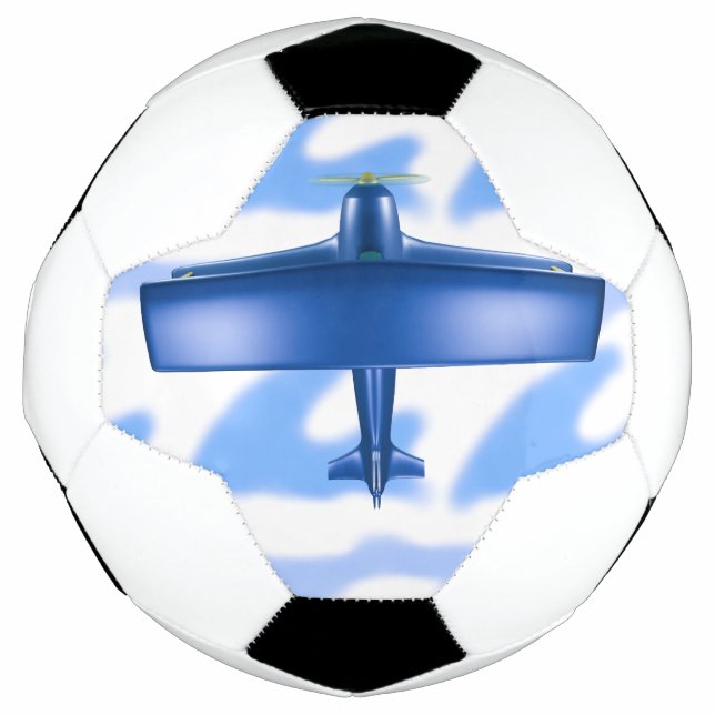 Bola De Futebol Avião azul (Frente)