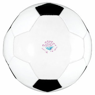 Bola De Futebol Azul de Cornflower claro, Megenta Céu, Girly