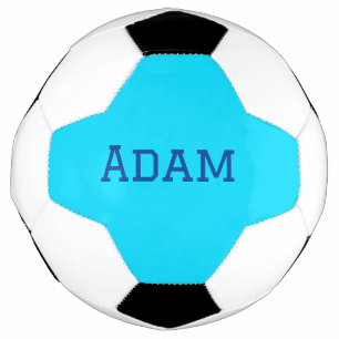 Bola De Futebol Azul roxo adicionar nome texto de volta à mensagem