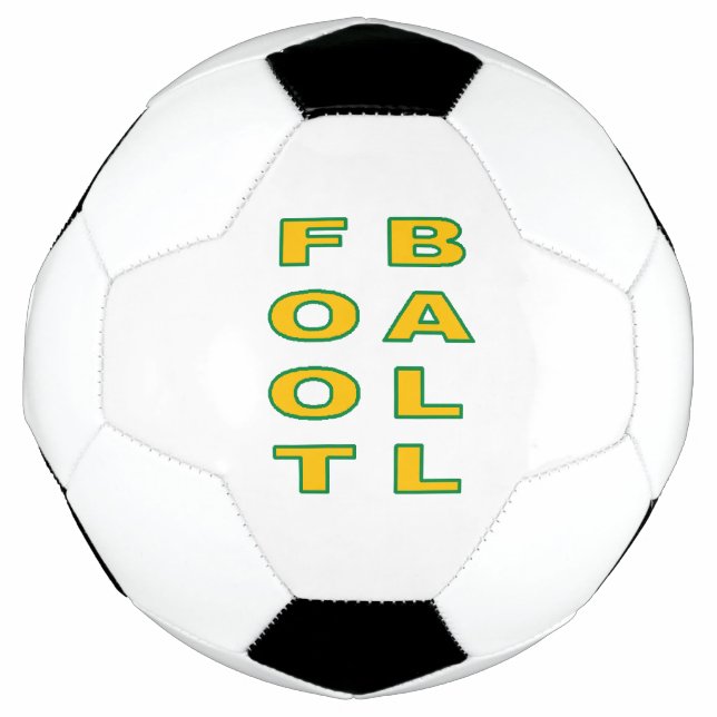 Bola De Futebol Ballon Foot Design FOOTBALL  BRAZIL (Frente)