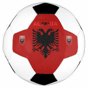 Bola De Futebol Bandeira albanesa