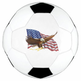 Bola De Futebol Bandeira Americana e Águia
