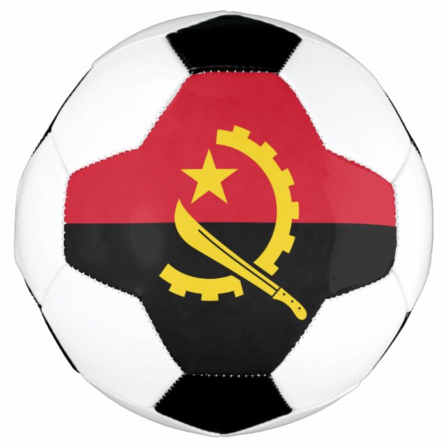 Bola De Futebol Bandeira Angolana Patriótica (Frente)