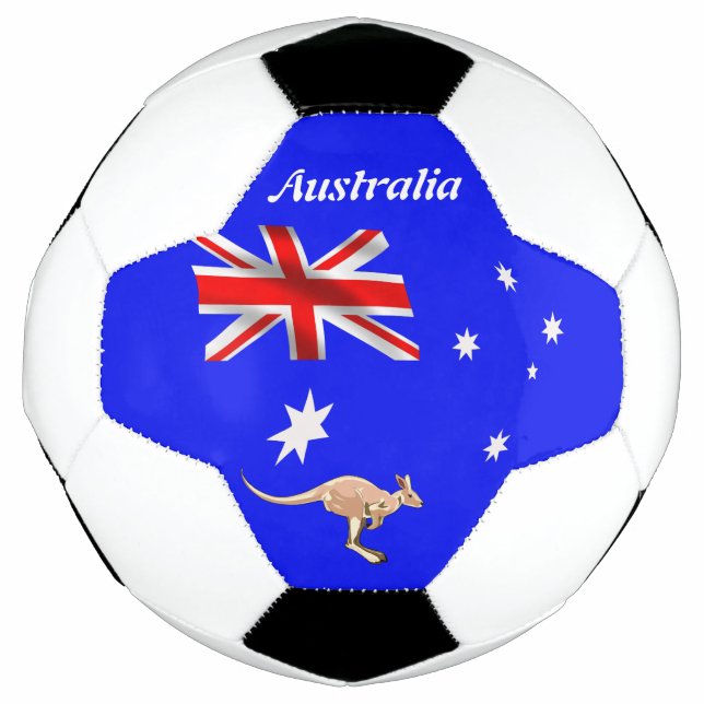Bola De Futebol bandeira australiana (Frente)