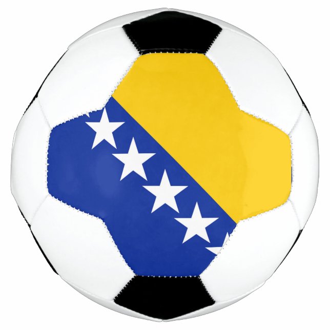 Bola De Futebol Bandeira da Bósnia e Herzegovina (Frente)